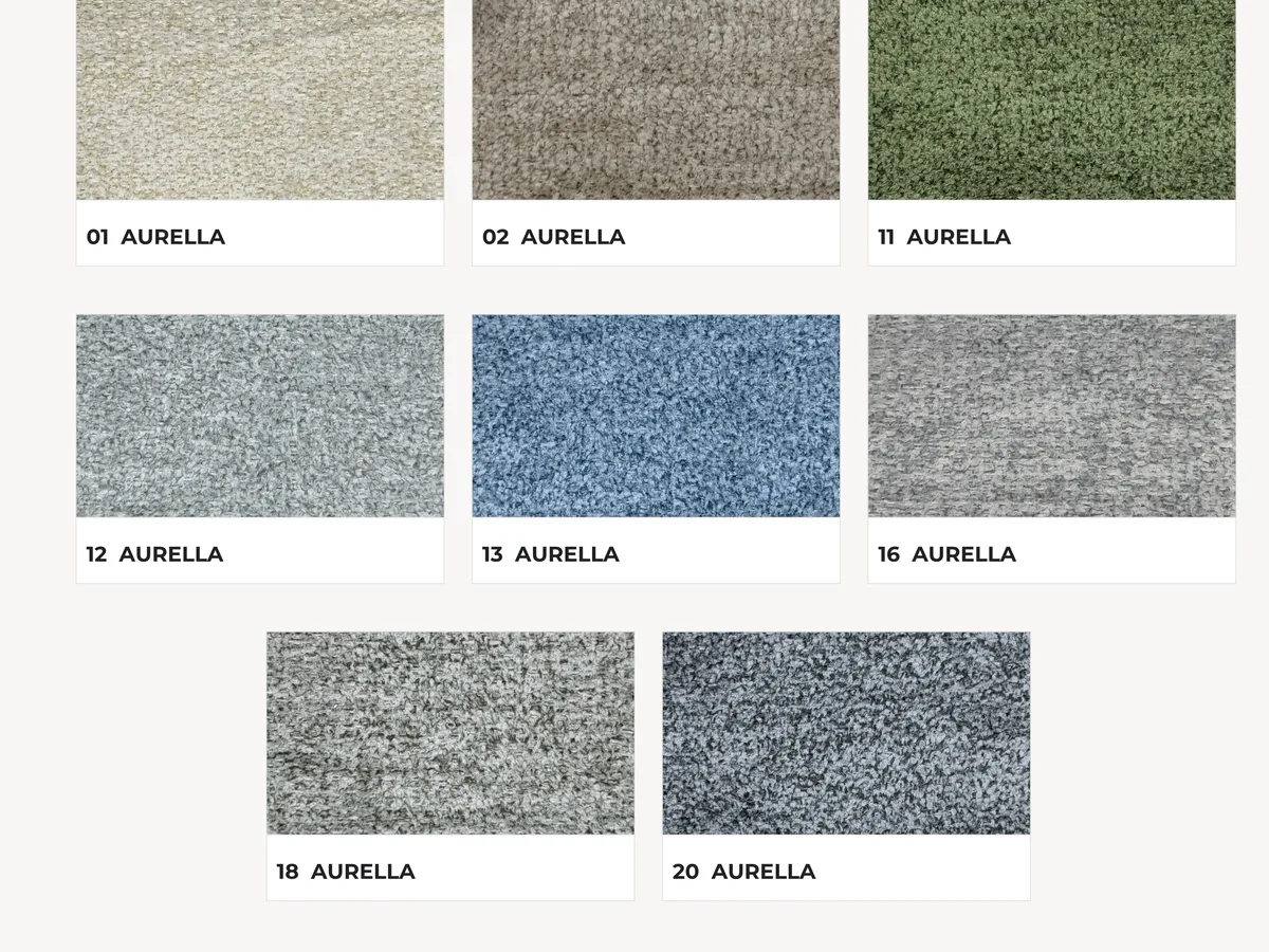 Colores de la colección de tela Aurella