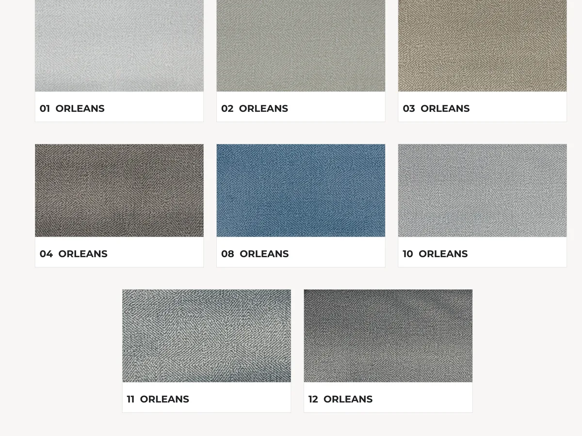 Colores de la colección de tela Orleans